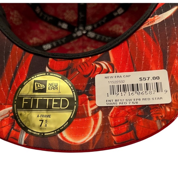 NWT 🔥 Star Wars Imperial Guard THE LAST JEDI CHARACTER FACE Fitted Hat New Era - Picture 5 of 7